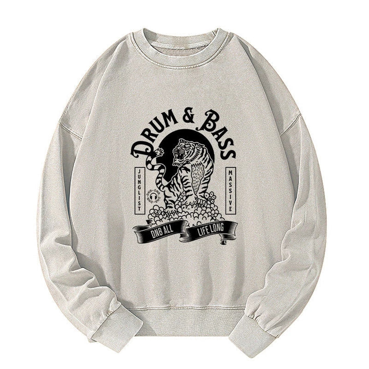 Drum & Bass Tiger Washed Sweatshirt