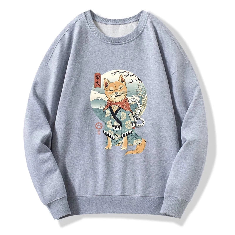 Samurai Shiba Dog Japanese Sweatshirt