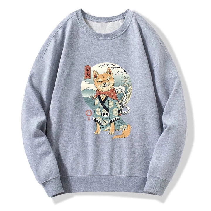 Samurai Shiba Dog Japanese Sweatshirt