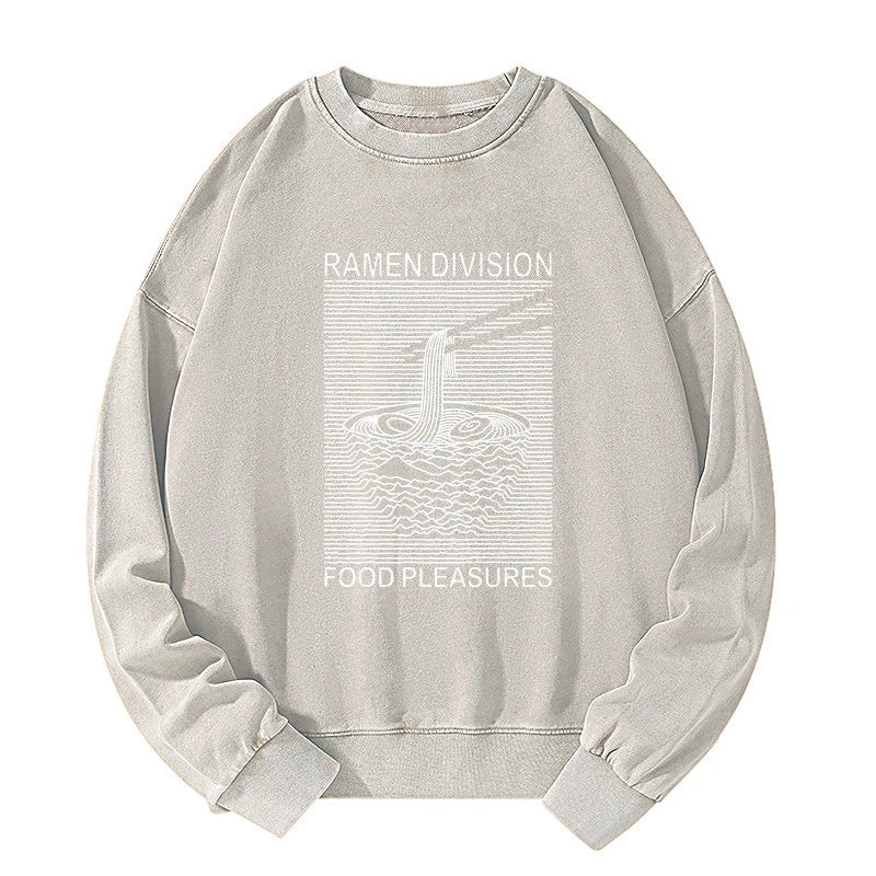 Ramen Division Food Pleasures Washed Sweatshirt