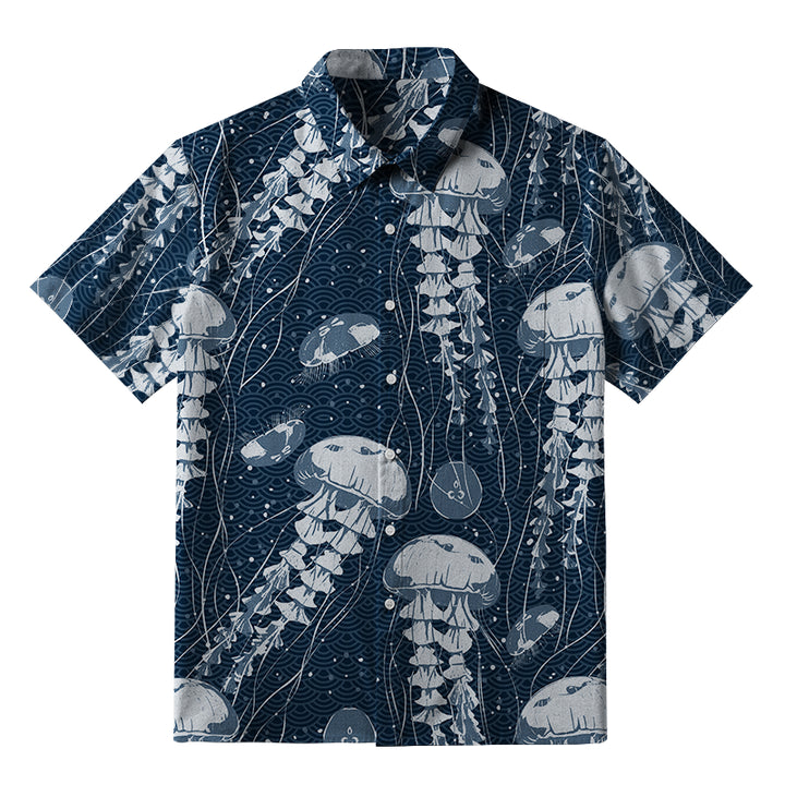 Oceanic Jellyfish Button-up Shirt