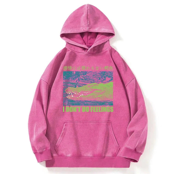 An Emotionless Crocodile Washed Hoodie