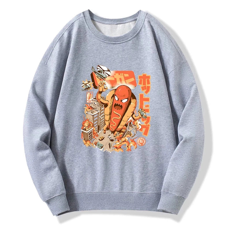 Great Hot Dog Kaiju Japanese Sweatshirt