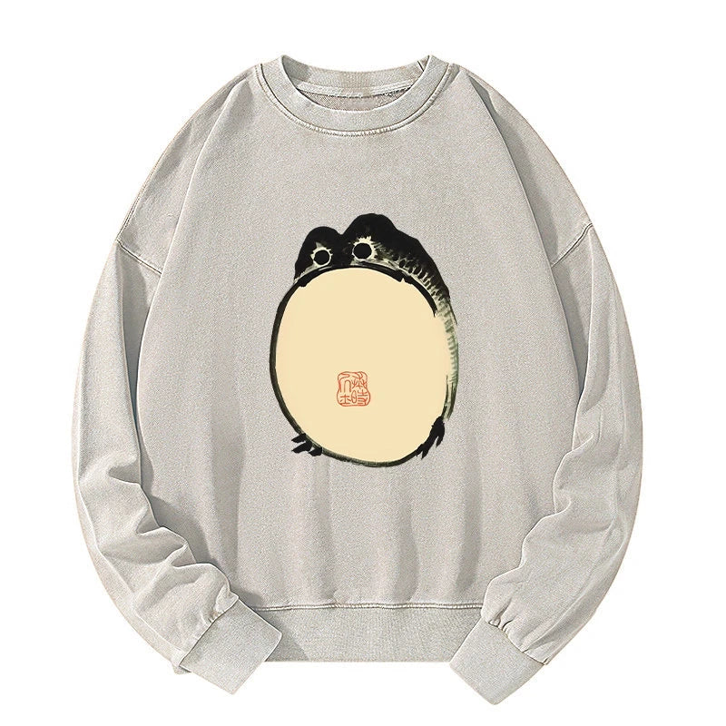 Grumpy Frog Japanese Washed Sweatshirt