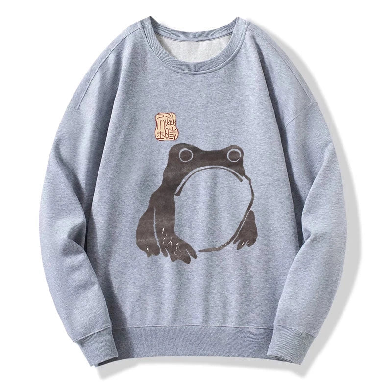 Matsumoto Hoji woodblock print frog Sweatshirt