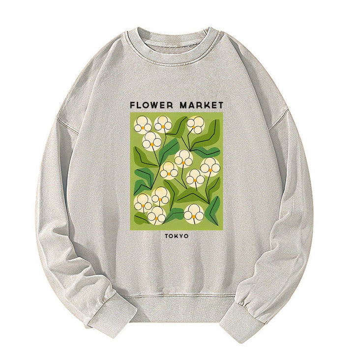 Flower Market Washed Sweatshirt