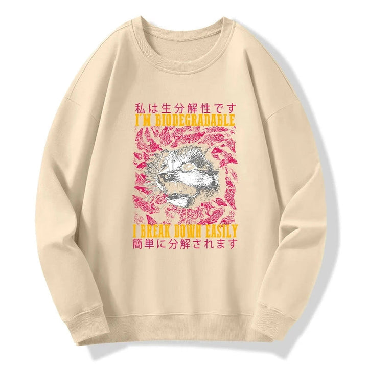 An Easily Breakable Opossum Sweatshirt