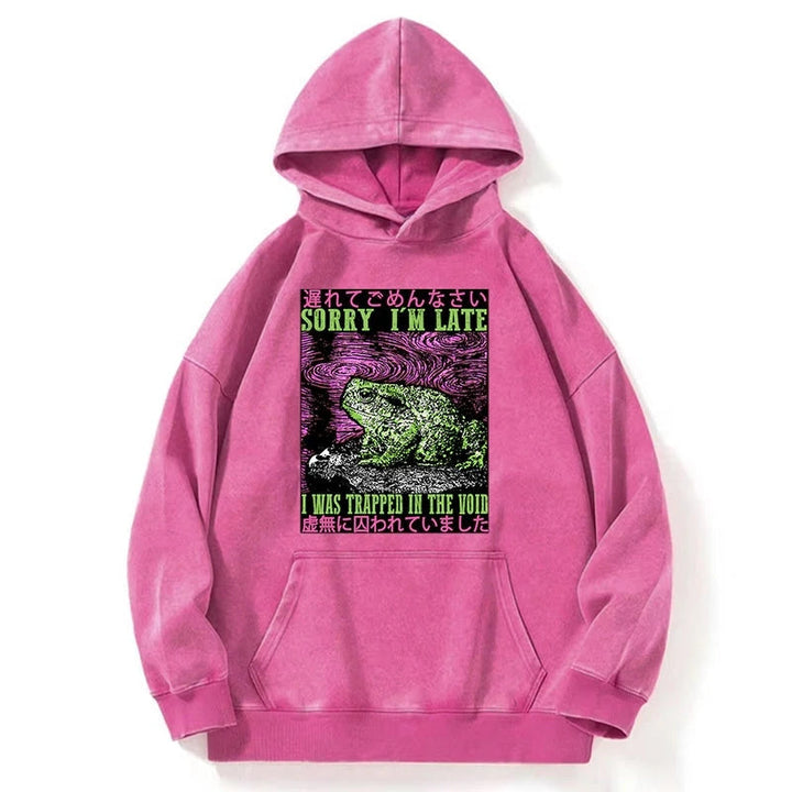 Frogs Trapped In The Void Washed Hoodie