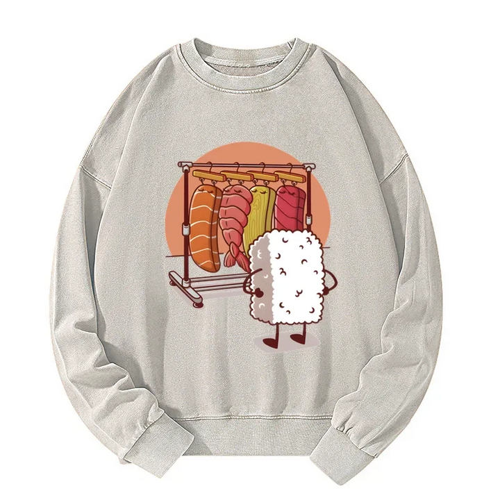 Which One Should I Wear Today Washed Sweatshirt