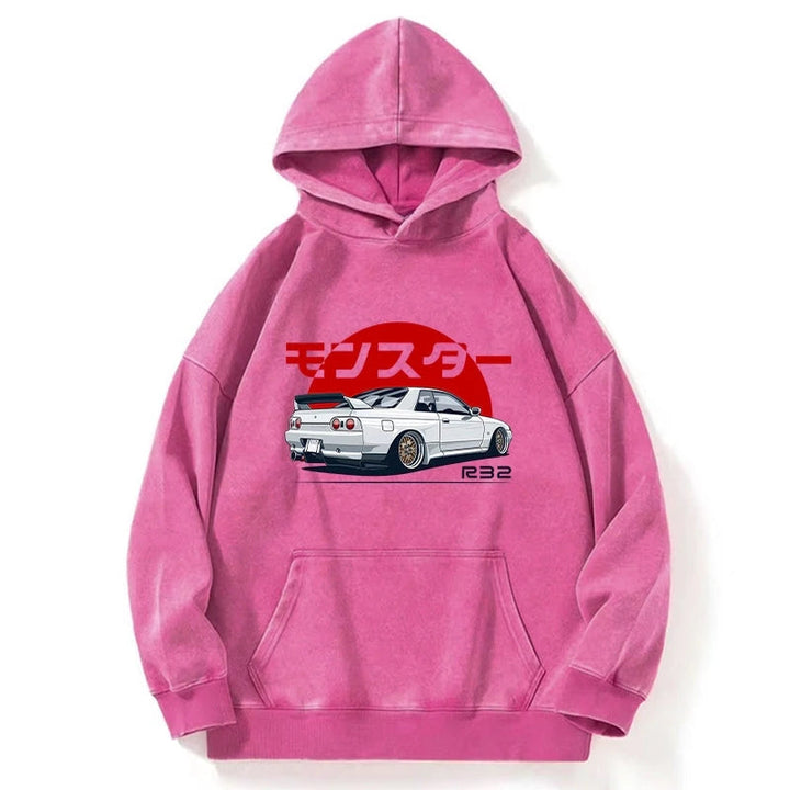Monster. Skyline R32 GTR Washed Hoodie