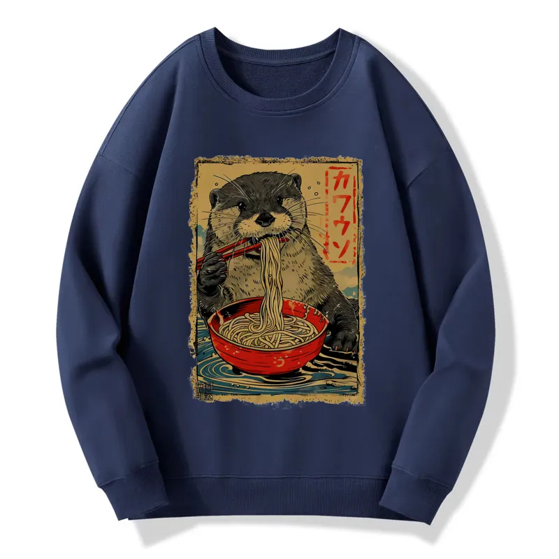 Otter Eating Ramen Japan Sweatshirt