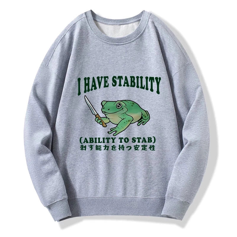 Mentally Stable Assassin Frog Sweatshirt