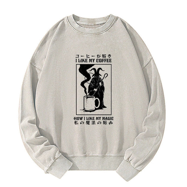 I Like My Coffee Washed Sweatshirt