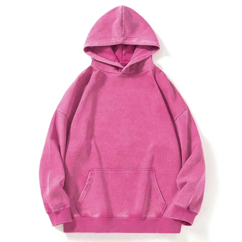 Unisex Basic Washed Hoodie