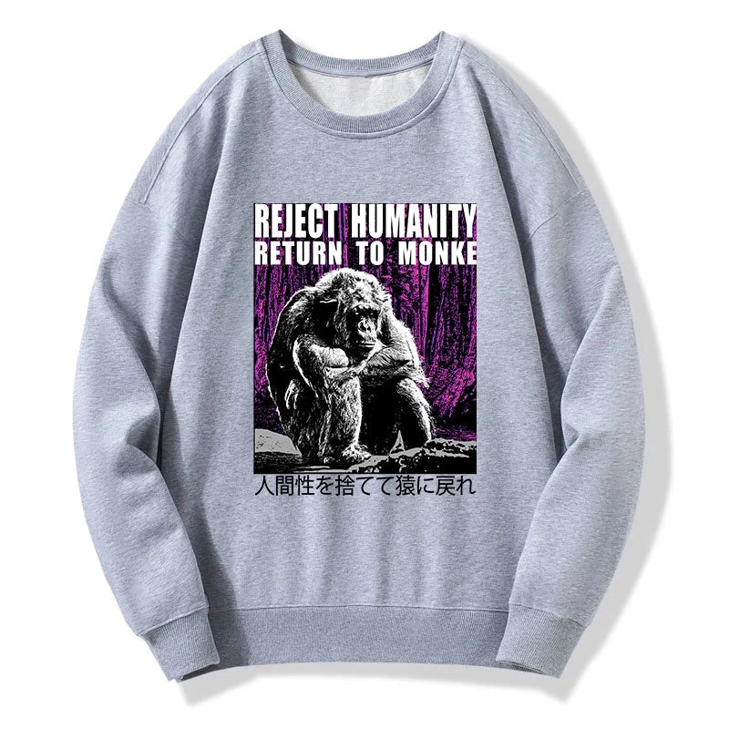 Reject Humanity Return To Monkey Japan Sweatshirt