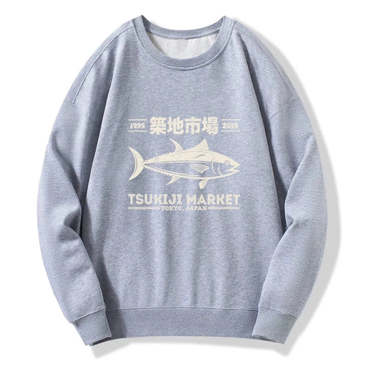 Retro Tsukiji Fish Market Streetwear Tokyo Sweatshirt