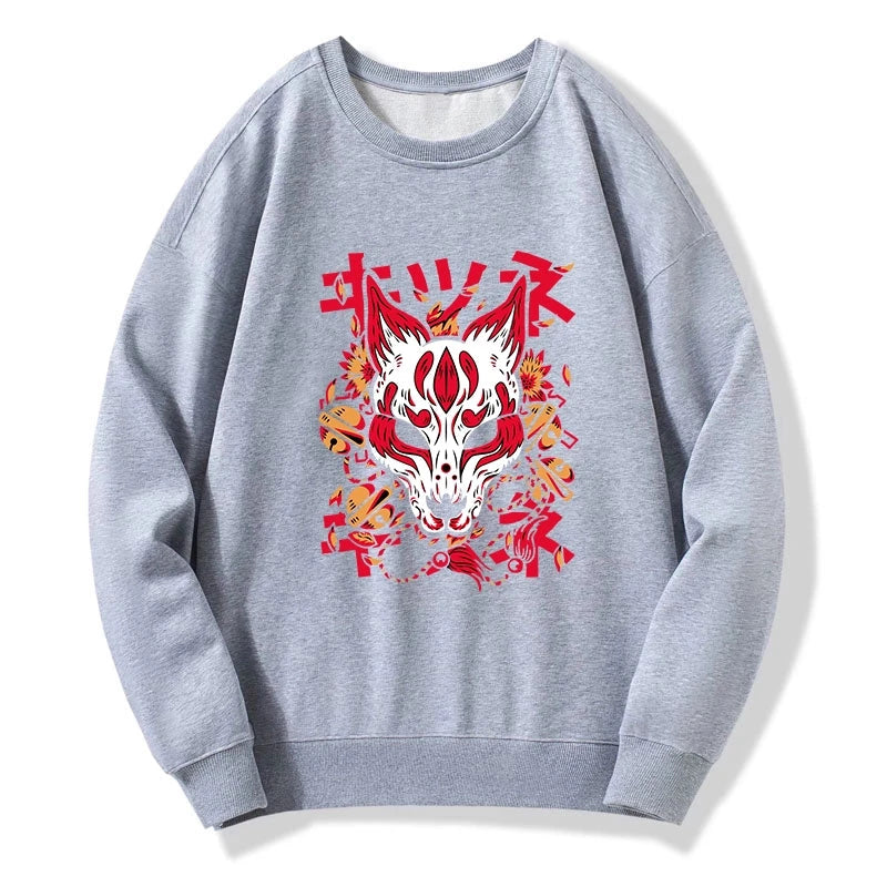 Japanese Kitsune Mask Sweatshirt