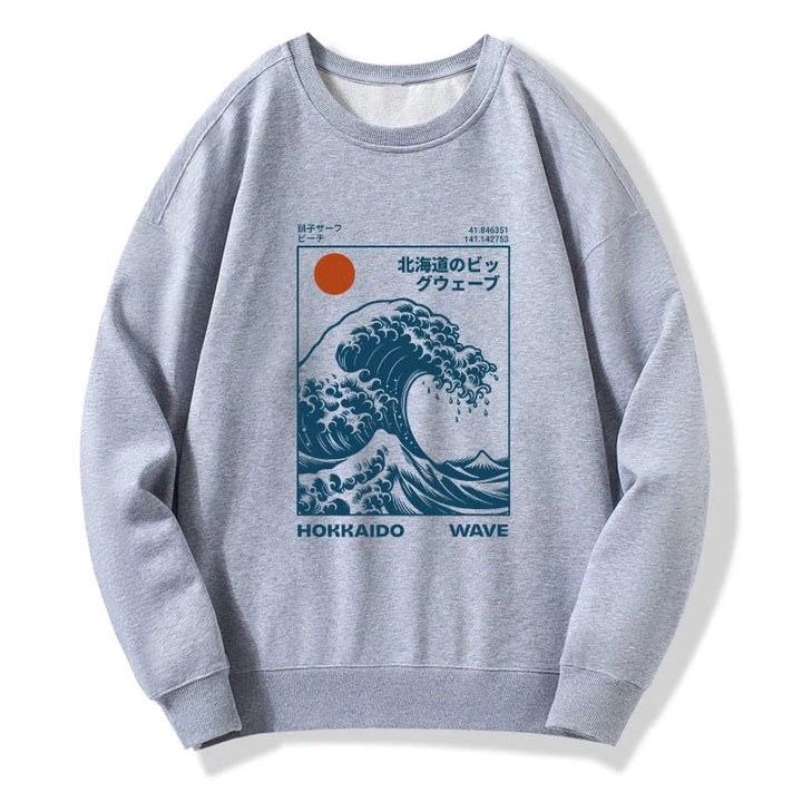 Hokkaido Wave Japan Sweatshirt