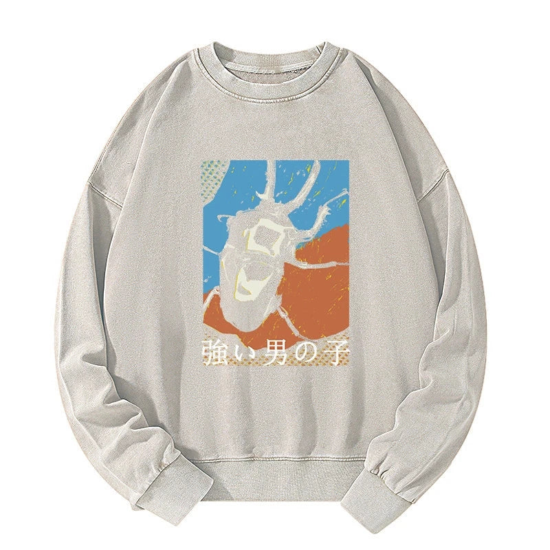 Strong Beetle Japanese Washed Sweatshirt