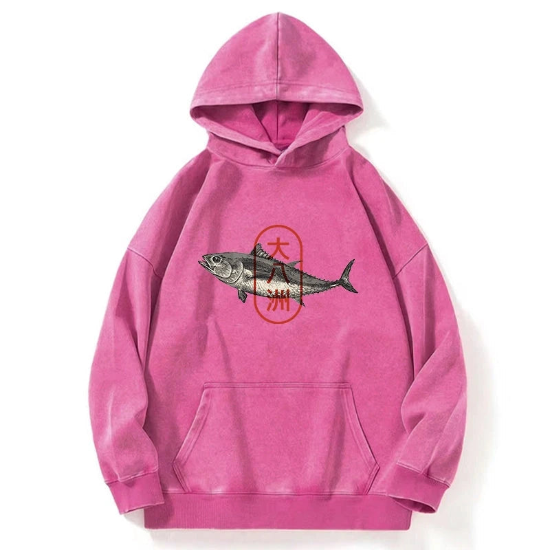 Sushi Fish Washed Hoodie