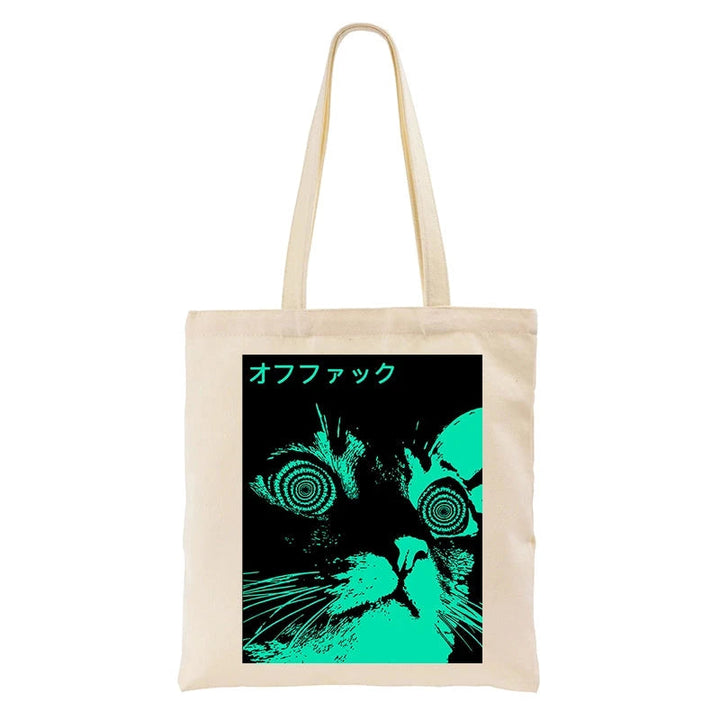 Cool Cat Japanese Tote Bag