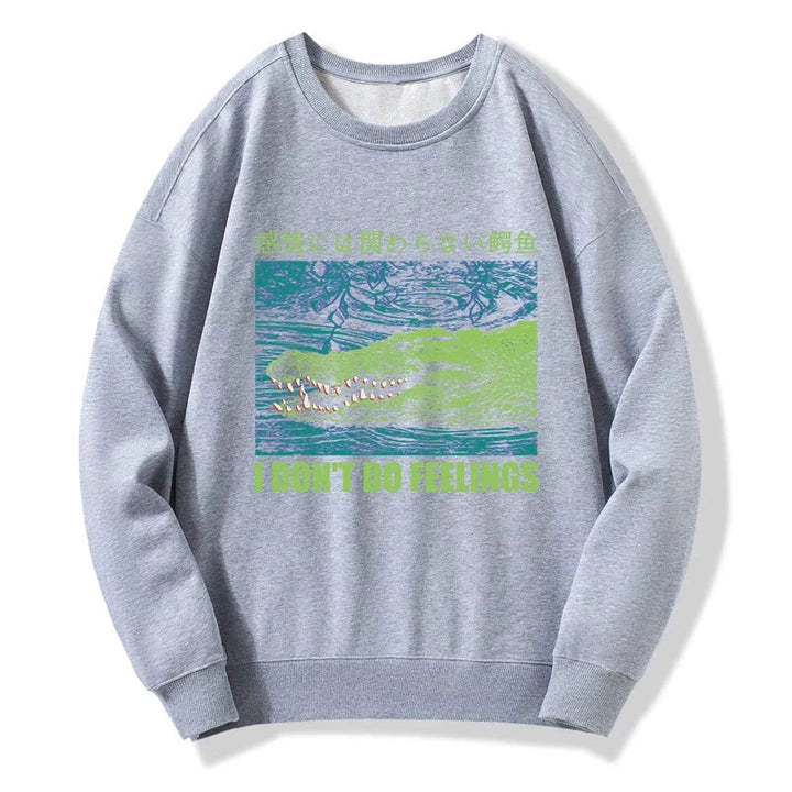 An Emotionless Crocodile Sweatshirt