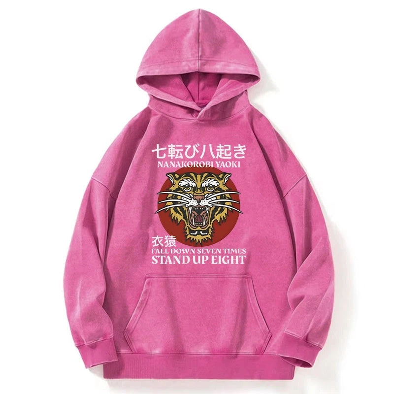 Retro Tiger Washed Hoodie