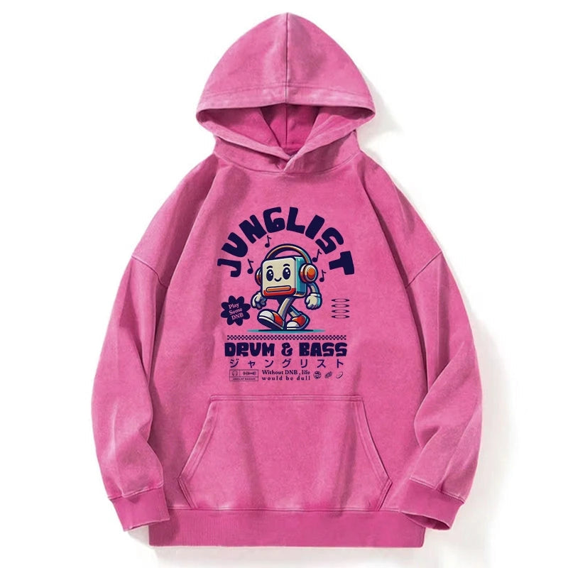 Junglist DNB Japan Washed Hoodie