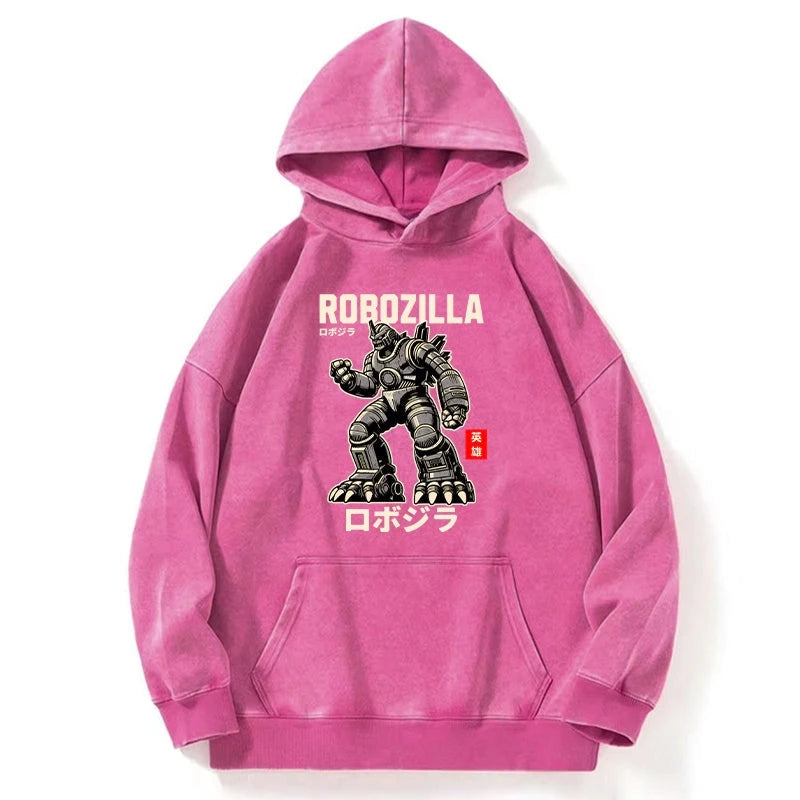RoboZilla Manga Japanese Washed Hoodie