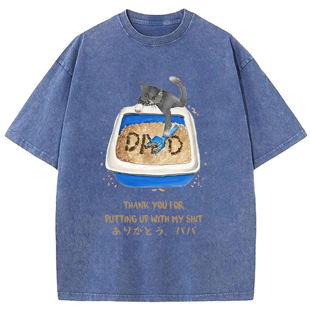 Thanks Father Washed Crew Neck T-Shirt