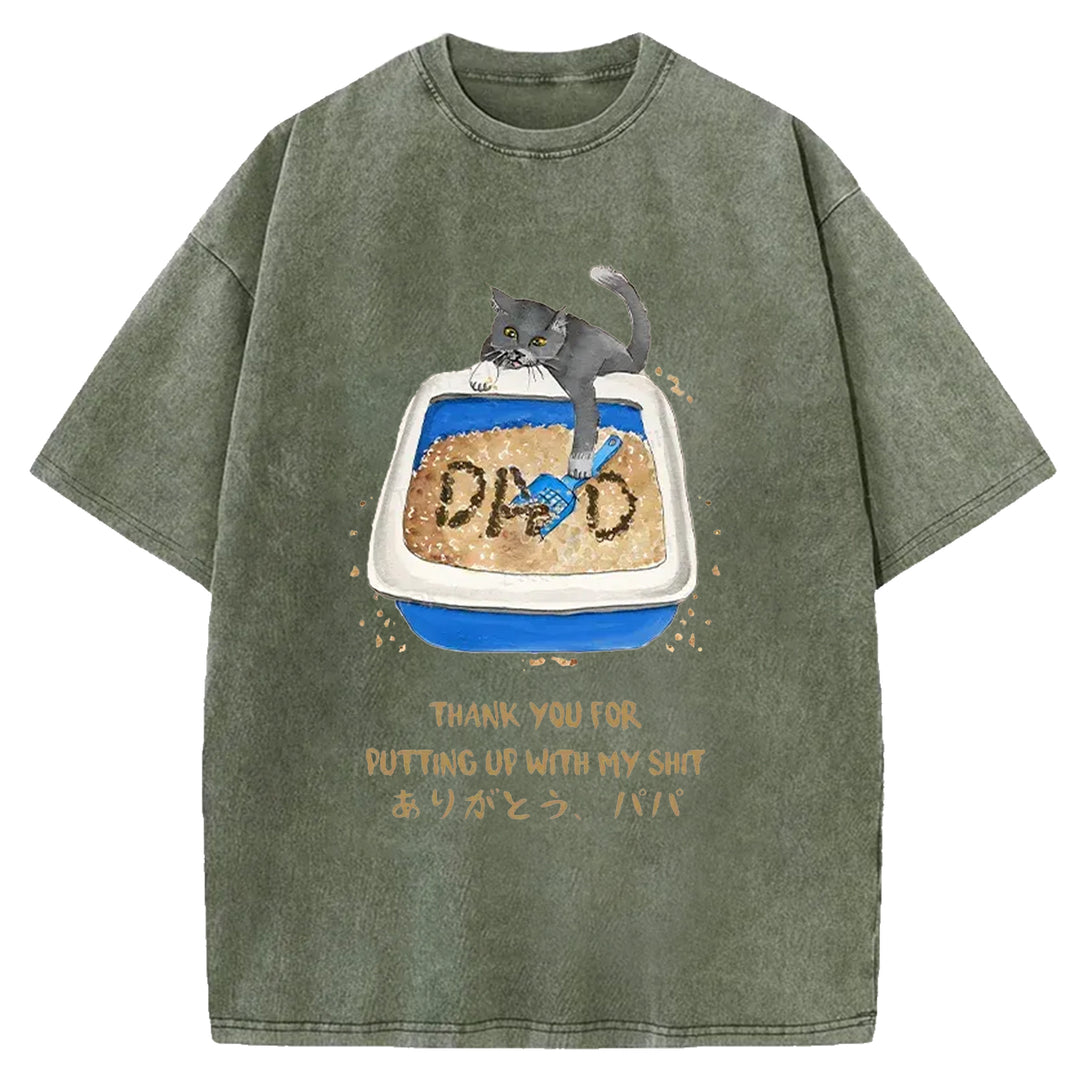 Thanks Father Washed Crew Neck T-Shirt