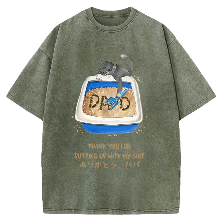 Thanks Father Washed Crew Neck T-Shirt