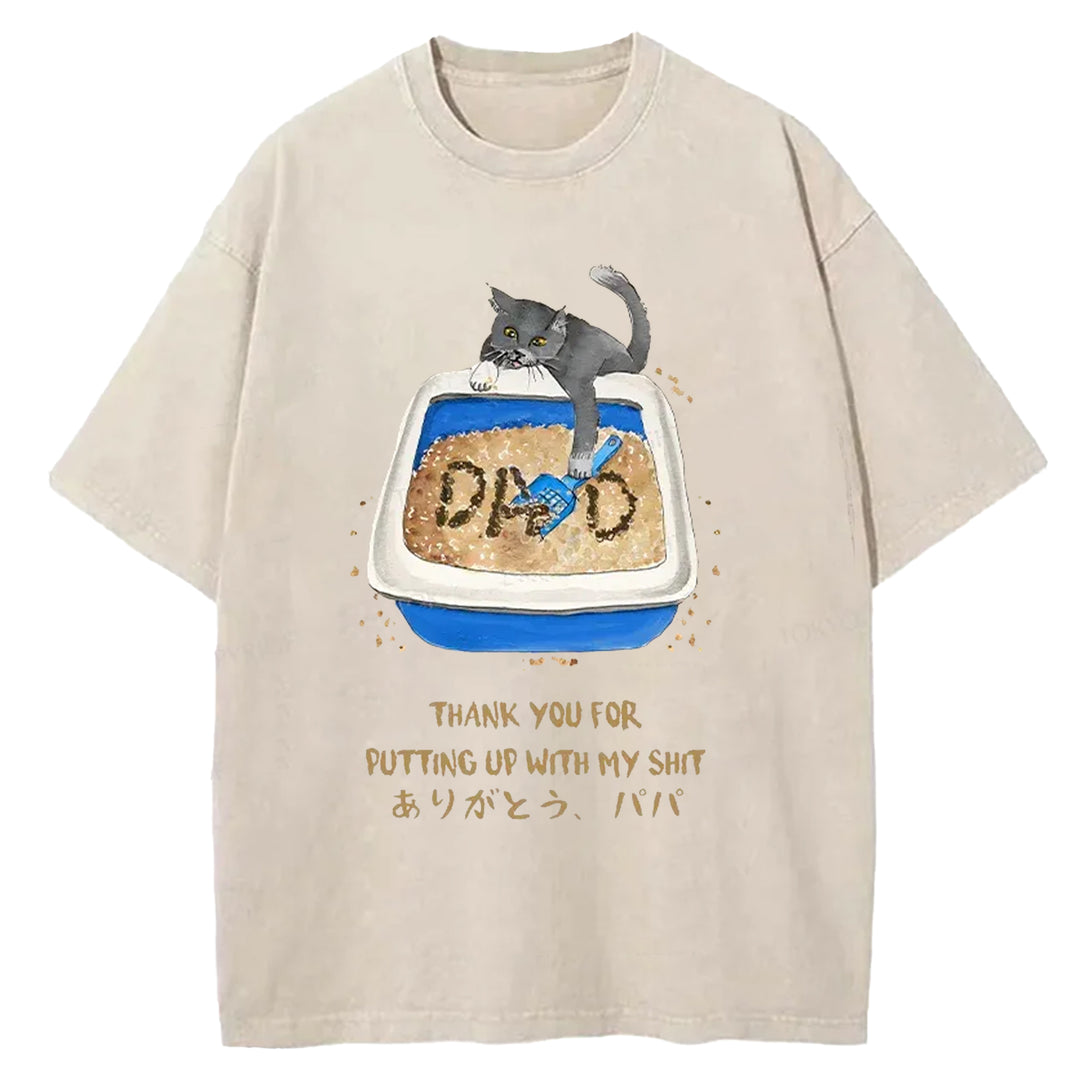 Thanks Father Washed Crew Neck T-Shirt