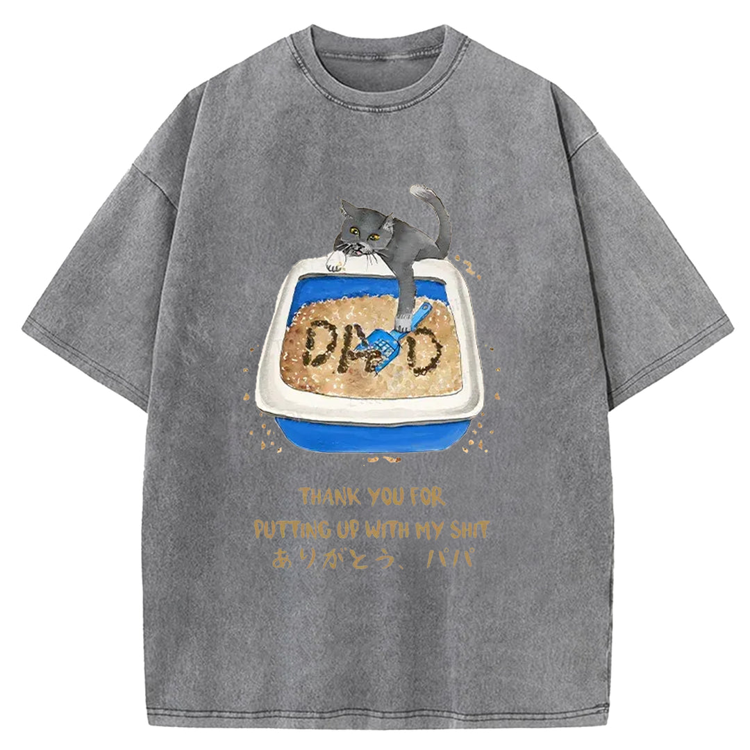 Thanks Father Washed Crew Neck T-Shirt