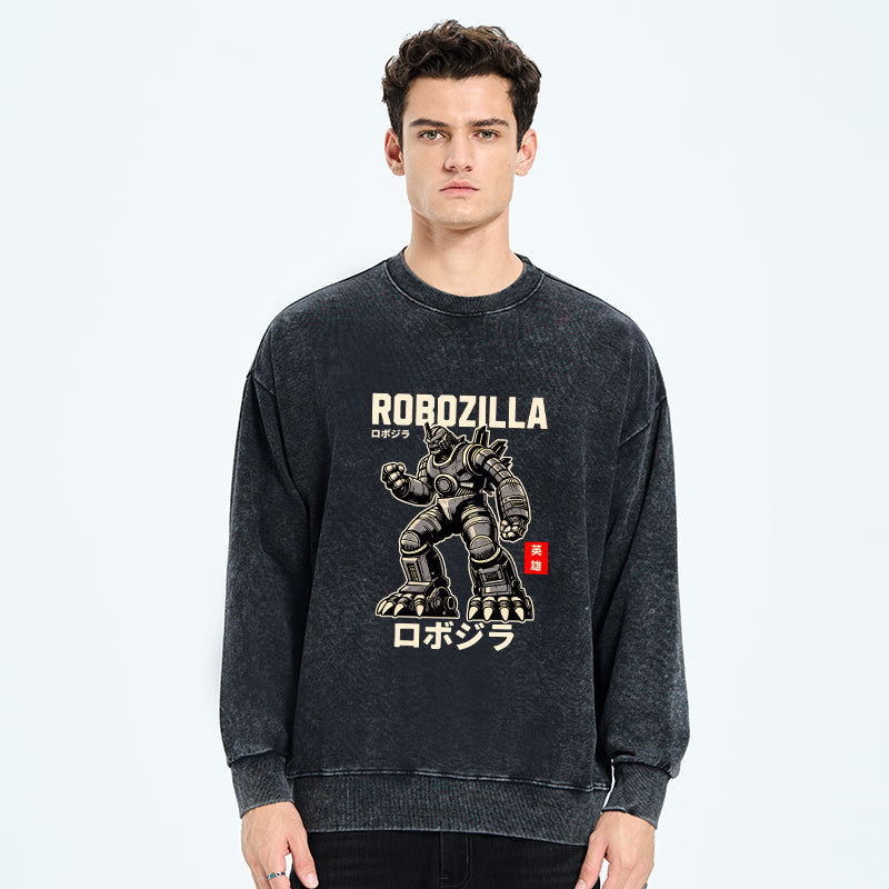 RoboZilla Manga Japanese Washed Sweatshirt