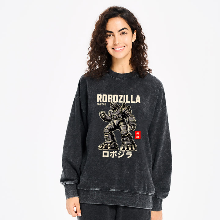 RoboZilla Manga Japanese Washed Sweatshirt