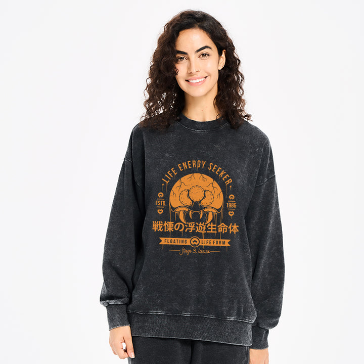 The Dangerous Larva Washed Sweatshirt