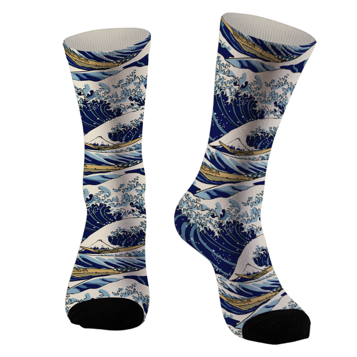 Great Wave Japanese Socks