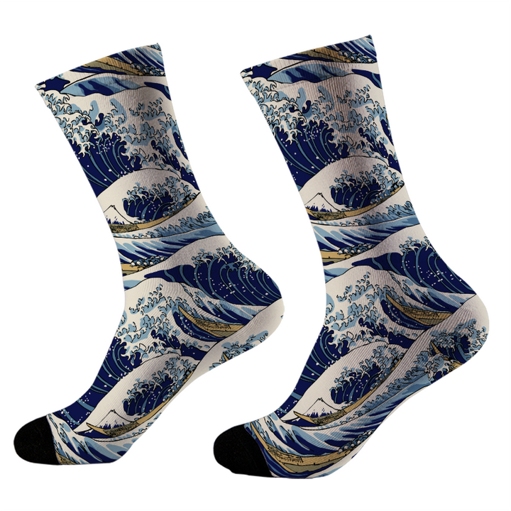 Great Wave Japanese Socks