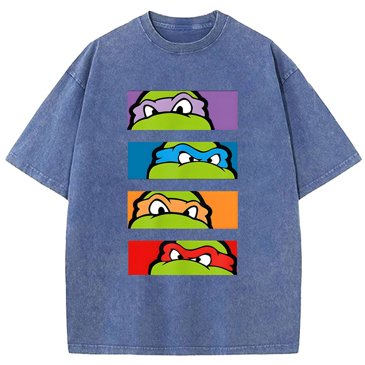 Japan Teenage Mutant Ninja Turtles Washed Crew Neck T-Shirt