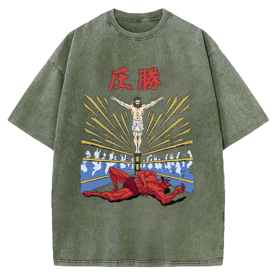 God's Ultimate Blow Washed Crew Neck T-Shirt