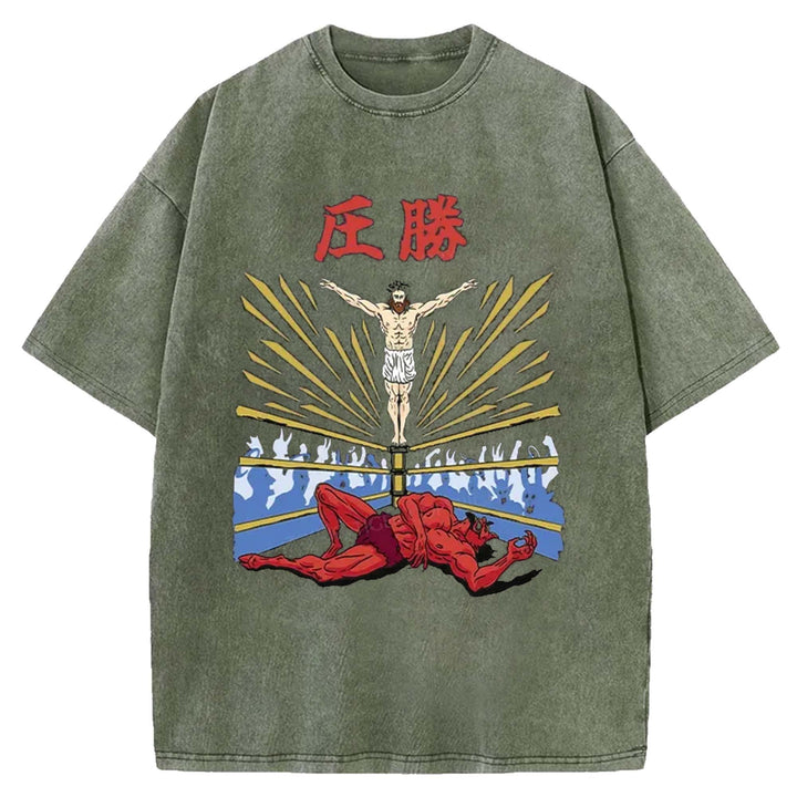 God's Ultimate Blow Washed Crew Neck T-Shirt