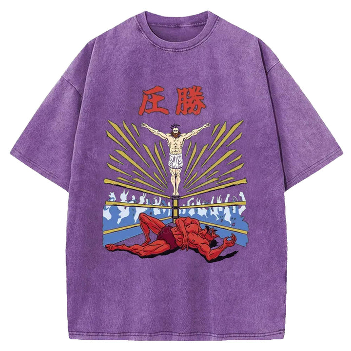 God's Ultimate Blow Washed Crew Neck T-Shirt