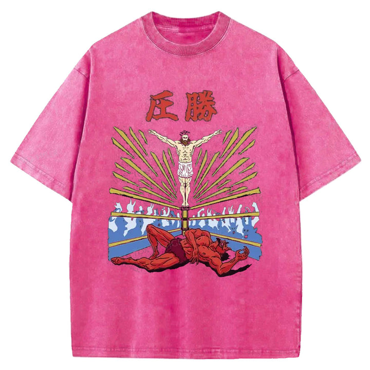 God's Ultimate Blow Washed Crew Neck T-Shirt
