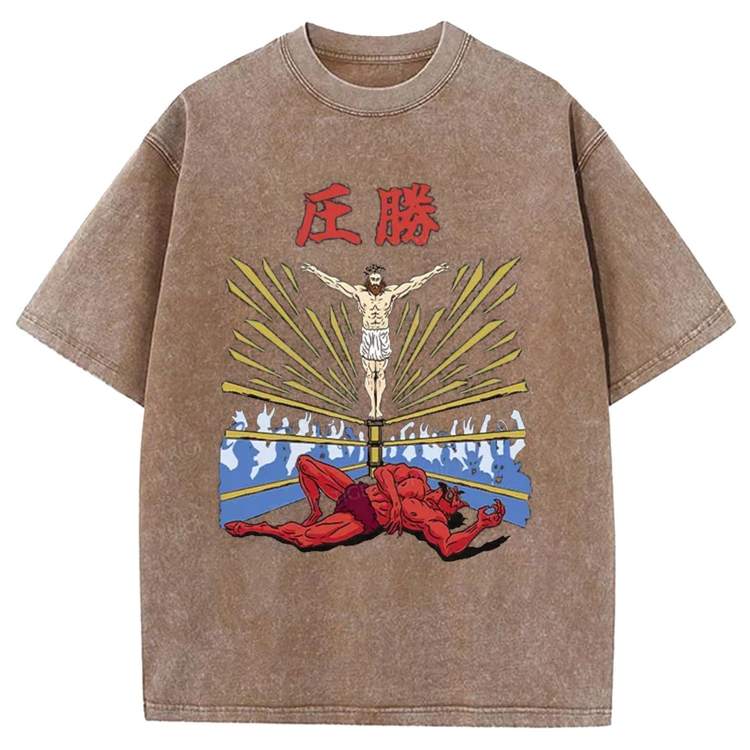 God's Ultimate Blow Washed Crew Neck T-Shirt