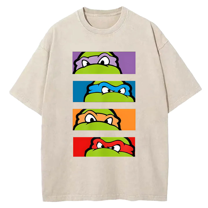 Japan Teenage Mutant Ninja Turtles Washed Crew Neck T-Shirt