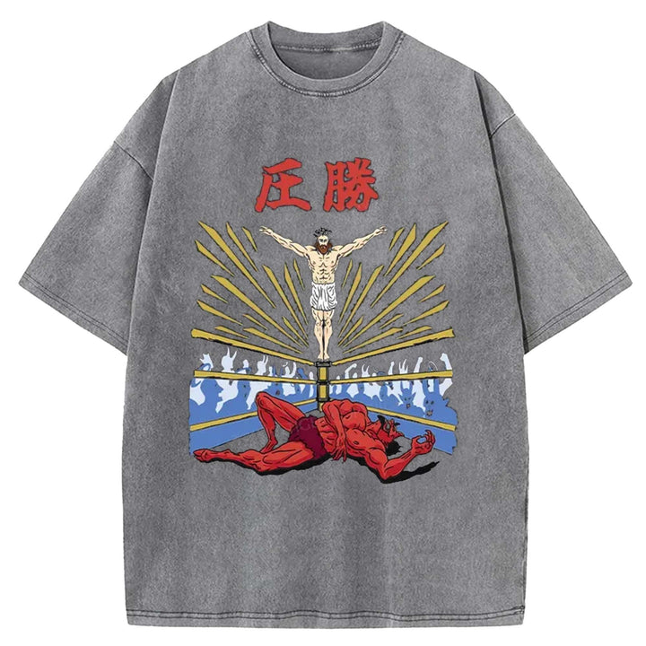 God's Ultimate Blow Washed Crew Neck T-Shirt