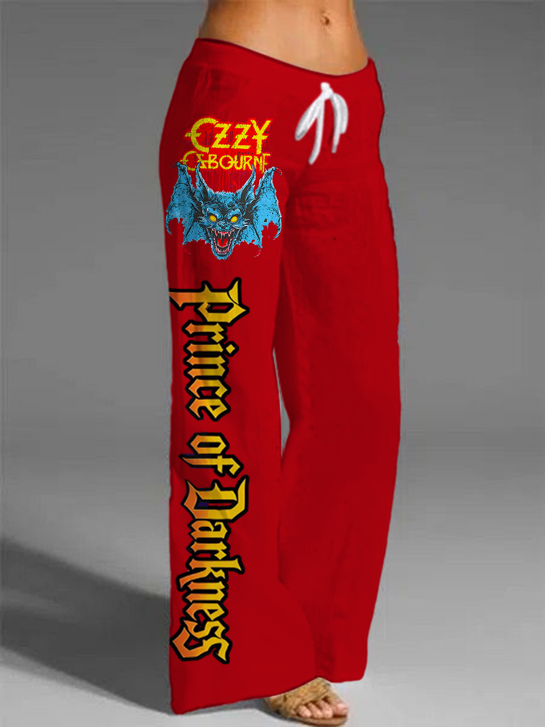 70s Heavy Metal Rock Band Printed Casual Pants