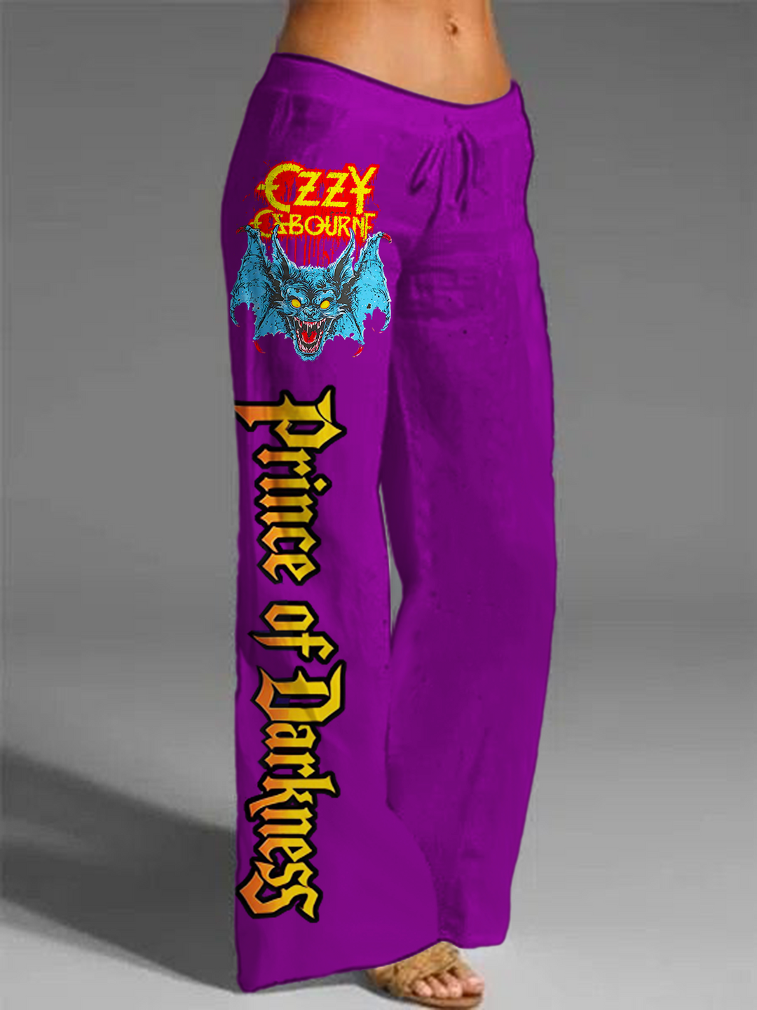 70s Heavy Metal Rock Band Printed Casual Pants
