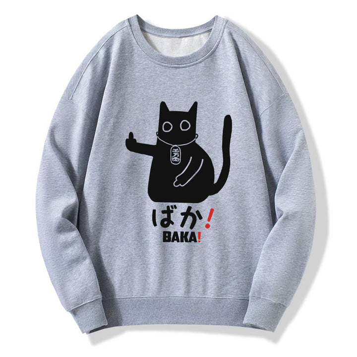Japanese Baka Cat Sweatshirt